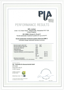 WPL Diamond - Image of PIA Certificate